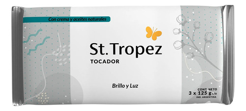 Jabon De Tocador Con Aceites Naturales St Tropez 3x125g