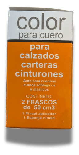 Kit Set Tinta Teñir Cuero, Cuero Eco Y Telas Plasticas