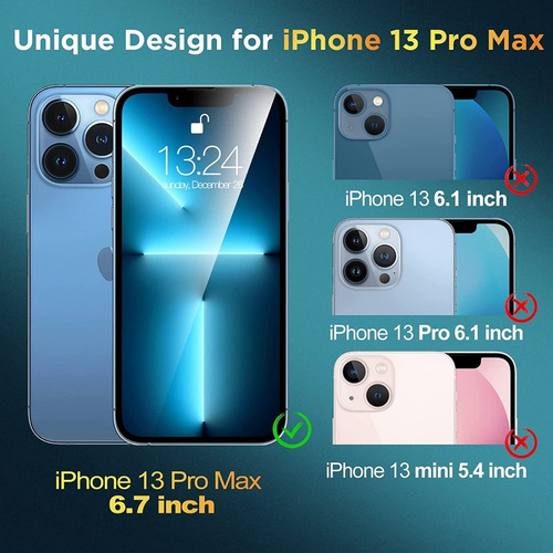 Imagen 3 de 5 de Vidrio Templado iPhone 13 Pro Max 6.7 Pulgadas