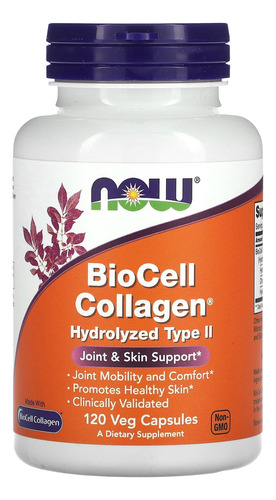 Biocell Collagen 120 Cápsulas Vegetales Now