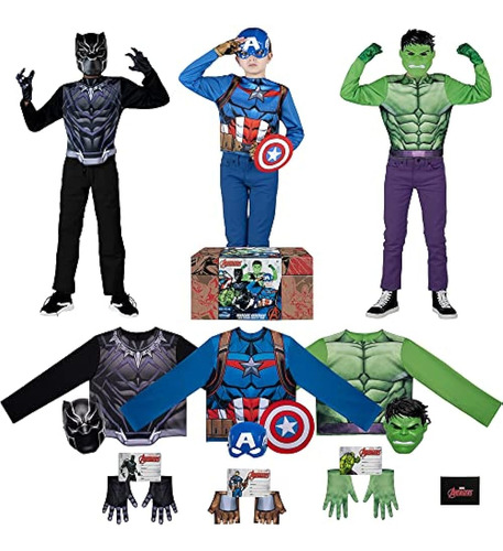 Caja Oficial De Disfraces De Halloween Para Niños De Marvel 