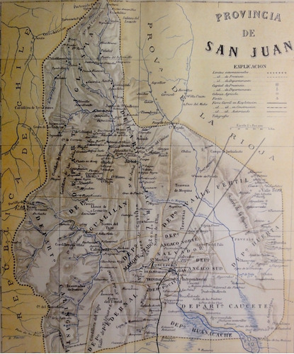 Latzina. Mapa De San Juan De 1889. 