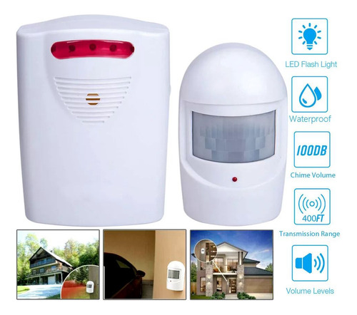 Sensor Movimiento Entrada A Local, Casa Sonido Alarma Aviso