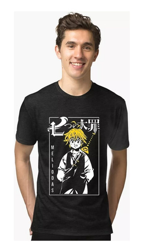 Remera 7 Pecados Capitales - Meliodas - - M01 Infantil