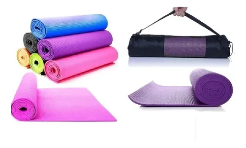 Colchoneta Yoga Mat Con Bolso-pilates Gimnasia Yogamat 4mm Color Verde