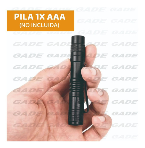 Imagen 4 de 10 de Linterna De Bolsillo Pocket Corta 1w Jieli