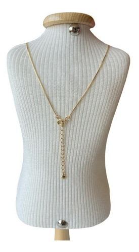 Correntinha Folheada A Ouro 18k Com Pingente Golden Lhasa Cor Maltes