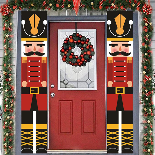 Cascanueces Banner 2021 Puerta De Navidad Adorno De