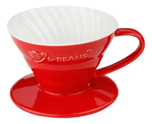 Ceramic Manual Dripper Taza De De Papel Cafetera Rojo | MercadoLibre