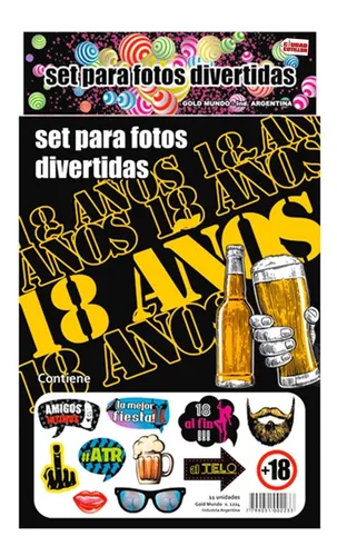Props Para Fotos 18 Años Selfies Graciosas - Ciudad Cotillón