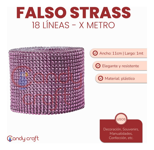 Falso Strass 18 Lineas X Metro - Art 1273