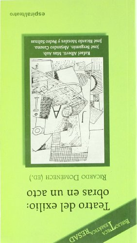 Libro Teatro Del Exilio Obras En Un Acto De Doménech Ricardo