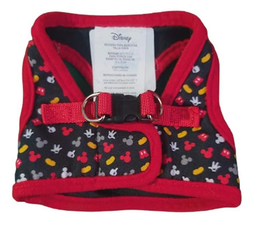 Pechera Arnés Mickey Mouse Y Minnie Mimi Para Perro Mascota