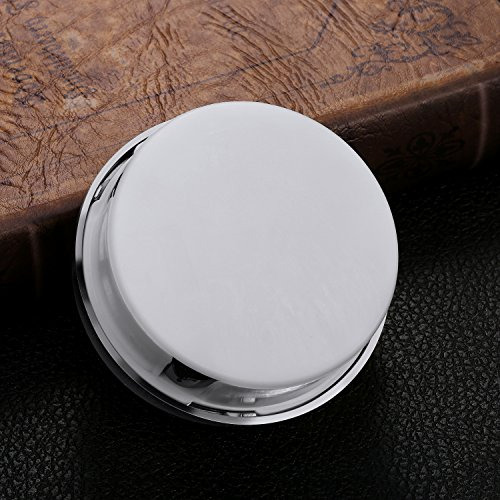 Reloj De Cuarzo Con Número Romano, 80 Mm, Borde Plateado