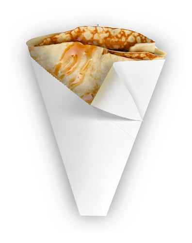 1,000 Conos Para Crepas Color Blanco