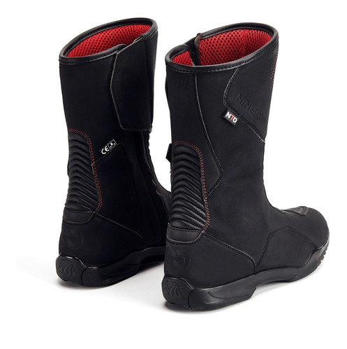 Imagen 2 de 8 de Bota Nto Viggo Touring Cuero Y Mesh Protecciones Moto Delta