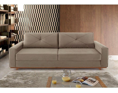 Sofá Argos, 225 cm, terciopelo 421, marrón, color higuera, marrón claro