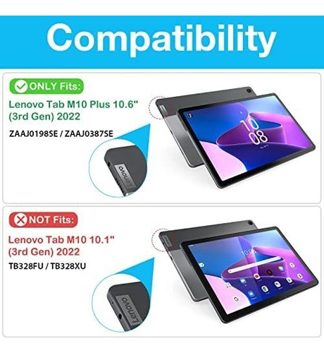 Procase Funda Niños Para Lenovo Tab M10 Plus 2022 3ª Gen