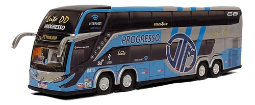 Miniatura Ônibus Progresso G8 4 Eixos 30cm