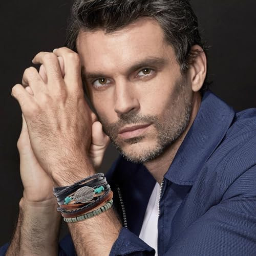Pulsera Larga De Cuero Tiantian Para Hombres Y Mujeres, Puls
