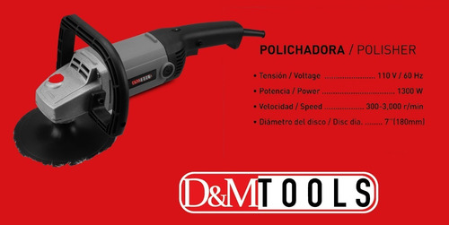 Imagen 5 de 7 de Polichadora Industrial Para Trabajo Pesado 7 Pulgadas