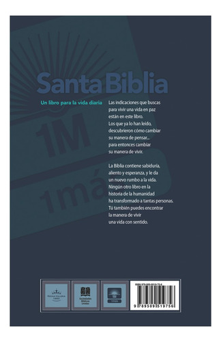 Biblia Reina Valera 1960 Económica 1m Tapa Azul Paloma