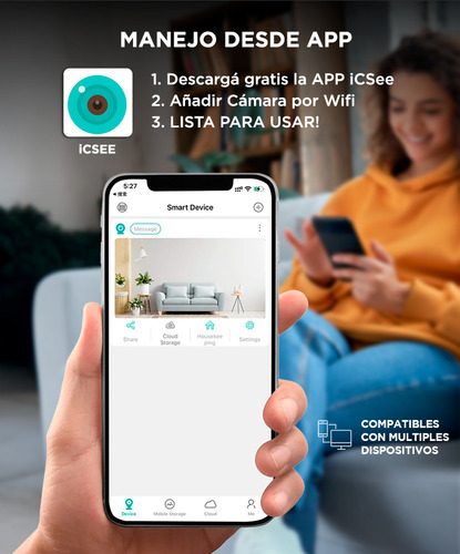 Cámara De Seguridad Gadnic Motorizada Con Visión Nocturna
