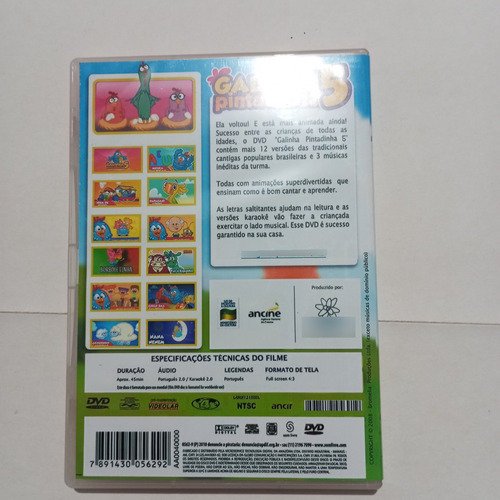 Dvd Galinha Pintadinha Volume 5