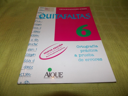 Quitafaltas 6 - Hugo Salgado - Aique