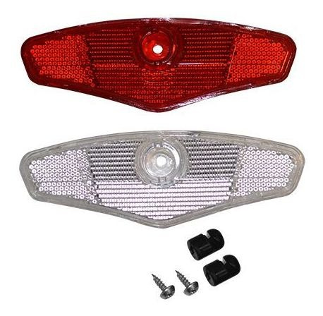 Imagen 2 de 4 de Reflector Bicicleta Rueda Grande Cristal + Rojo Plastica Vc