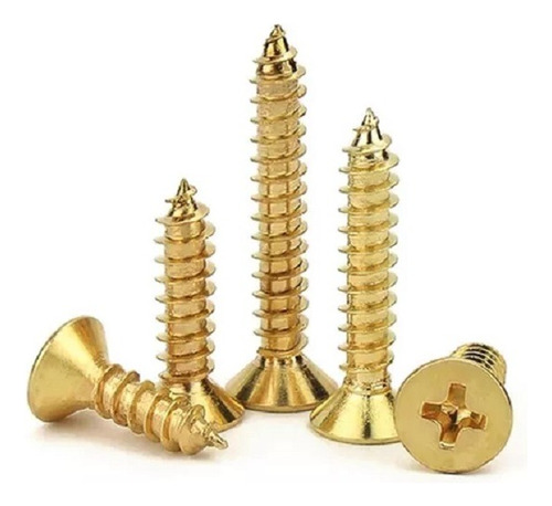 Tornillo Fix 3.5 X 25 Mm Caja De 1000 Unidades Madera Dorado