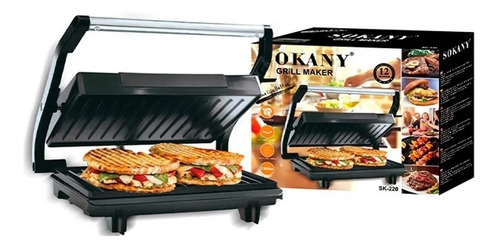 Sandwichera Grill Tostador De Panes Parrilla Panini Sk-220 P