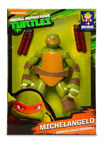 Muñeca tortuga ninja Michelangelo 55 cm - Mimo