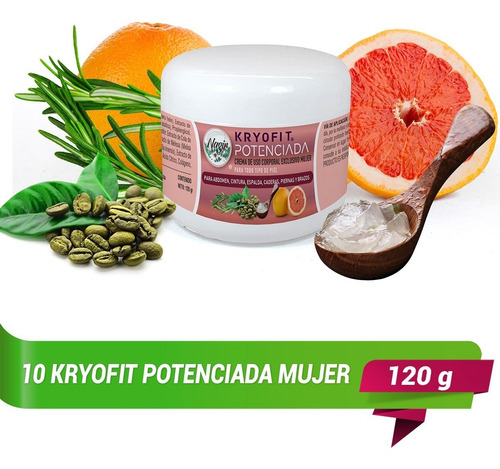 Kryofit Potenciada Crema Reductora De Abdomen Para Mujer