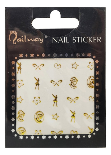 Kit X6 Planchas De Nail Stickers Decoracion Uñas Nail Art