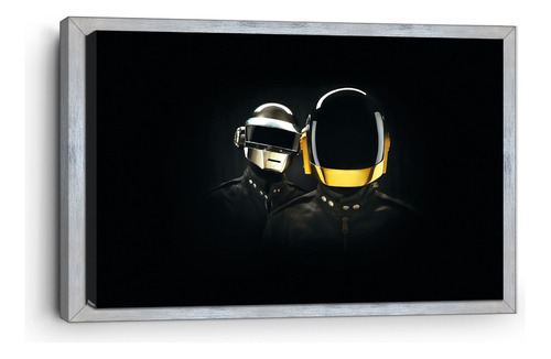 Cuadro Canvas Marco Inglés Daft Punk Cascos 90x140cm