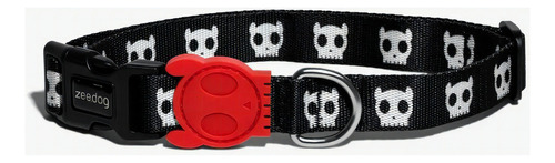 Collar para perro estampado Zeedog S M G Color Skull