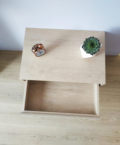 Buro De Madera C/cajón Diseño Moderno Vintagemesanoche Roble
