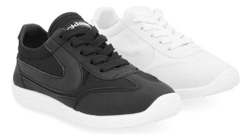 Tenis Dama Casual Blanco Y Negro Duo Pack 317