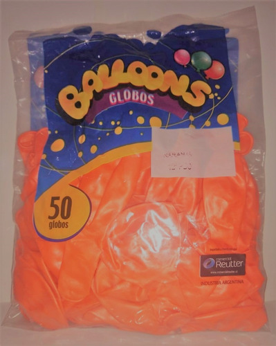 Globos Naranja 12 Pulgadas X 50 Unidades Perlados Decoración