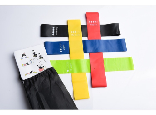 Kit De 5 Bandas Elásticas, Diferentes Tensiones.