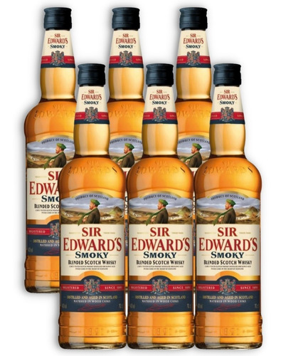 Sir Edward´s Smoky Whisky Blended Scocth Wood Casks X6 700ml