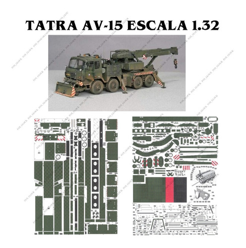 Tatra Av-15 Escala 1.32 Papercraft