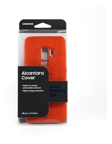 Funda Cover Samsung Alcantara Rojo Case Galaxy S9+ Plus Nuev