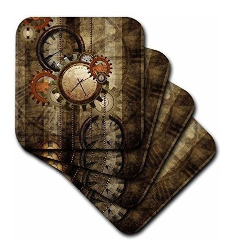 3drose Steampunk En Noble Diseño Relojes Y Engranajes  Posa