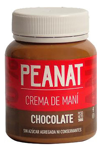 Crema De Mani Peanat 380g X 6 Sabor Chocolate