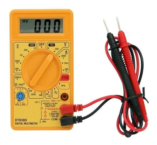 Imagen 2 de 6 de Tester Multimetro Digital Dt-830d Noga Con Buzzer