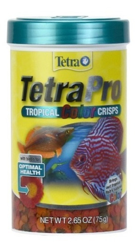 Tetrapro Tropical Color Crisp De 75 Grs Para Peces