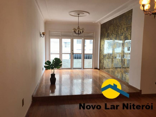 Imagem 4 de 15 de Apartamento De 3 Quartos E 2 Vagas Na Segunda Quadra Da Praia De Icaraí. - 494