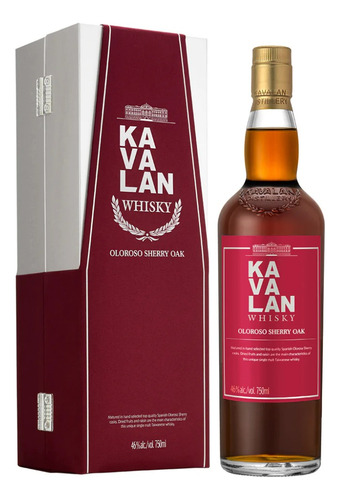 Whisky Kavalan Oloroso Sherry Oak 1000ml En Estuche